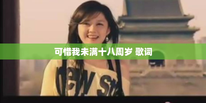 可惜我未满十八周岁 歌词