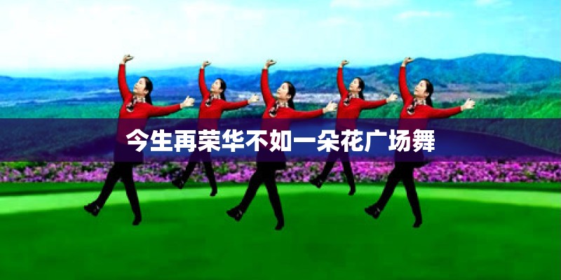 今生再荣华不如一朵花广场舞