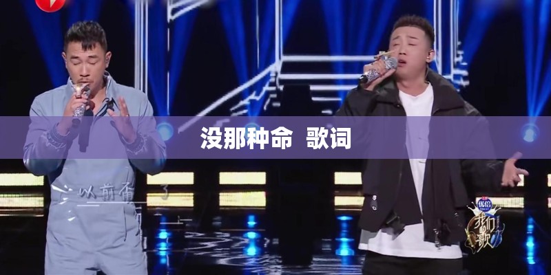 没那种命  歌词