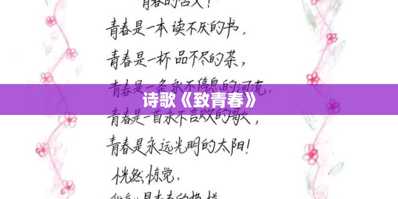 诗歌《致青春》