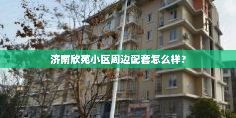 济南欣苑小区周边配套怎么样？