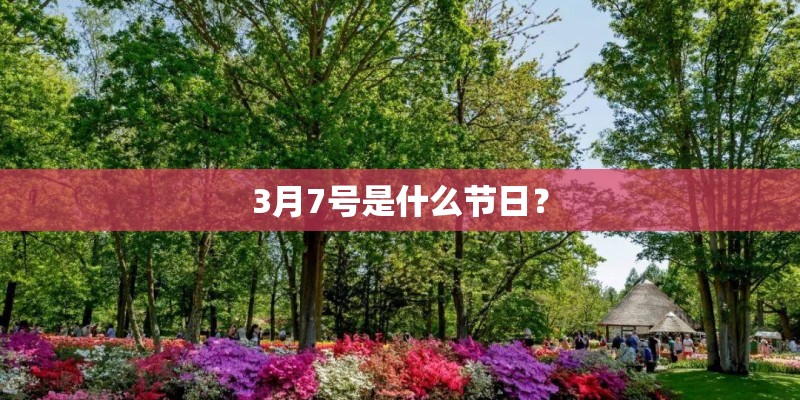 3月7号是什么节日？