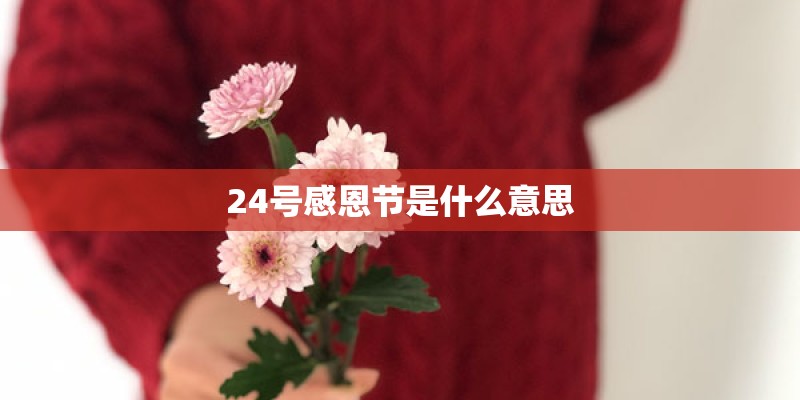 24号感恩节是什么意思