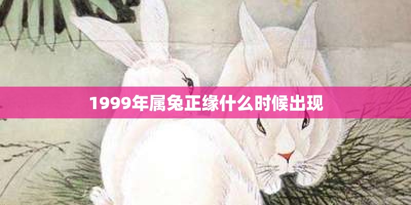 1999年属兔正缘什么时候出现 1999年属兔正缘什么时候出现